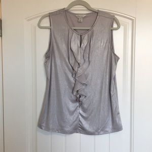 Silver dress top